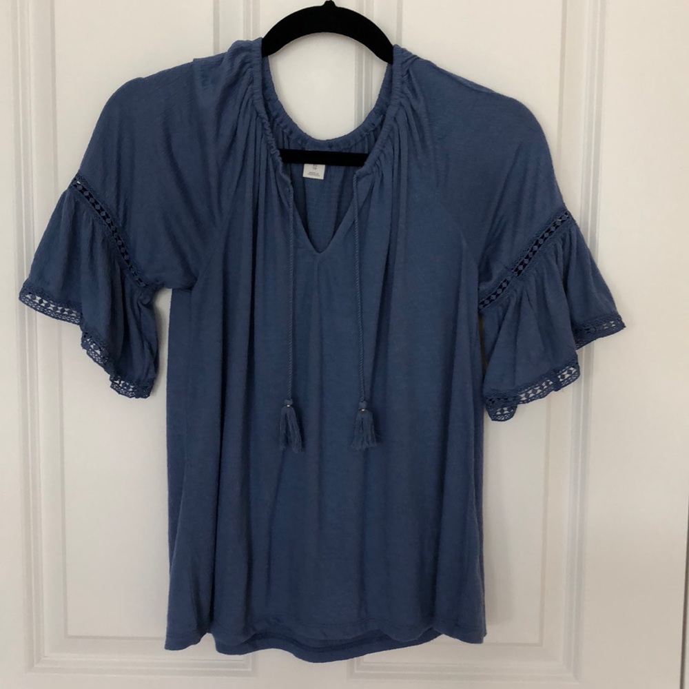 Soft Blue Blouse